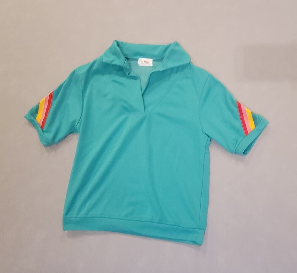 Homies Rainbow Multi-Color Striped Pullover Top - Medium